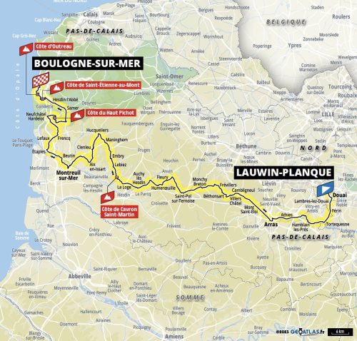 TOUR DE FRANCE 2025 LES CARTES DES ÉTAPES DU GRAND DÉPART - NORDSPORTS MAG