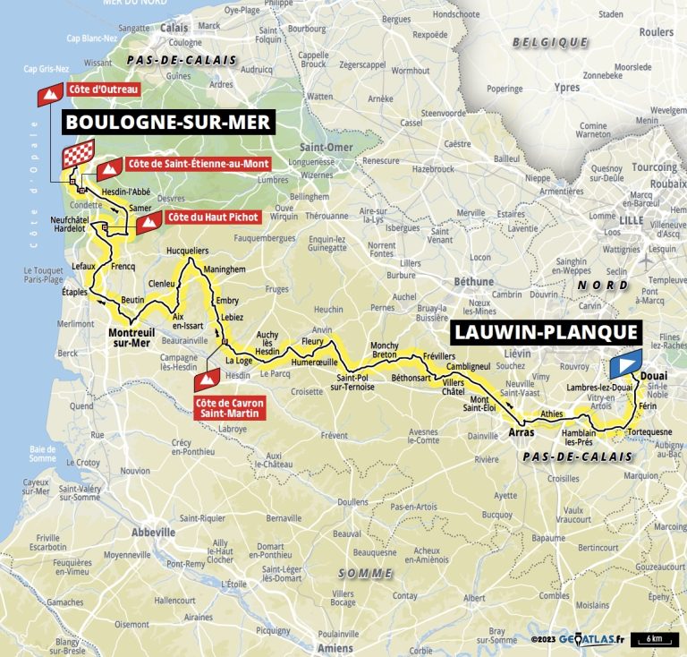 TOUR DE FRANCE 2025 LES CARTES DES ÉTAPES DU GRAND DÉPART NORDSPORTS MAG